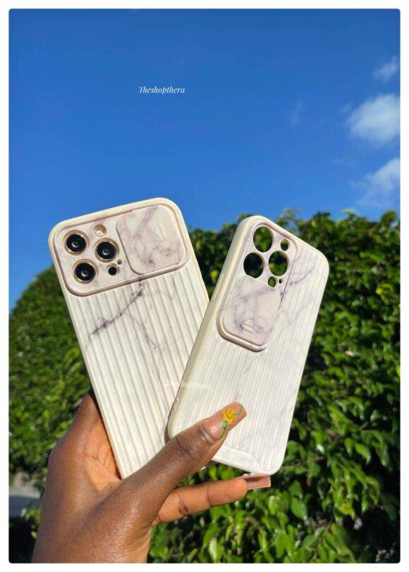 WHITE CAMERA PROTECTOR MARBLE CASE Basic Protection PHONE CASES 8
