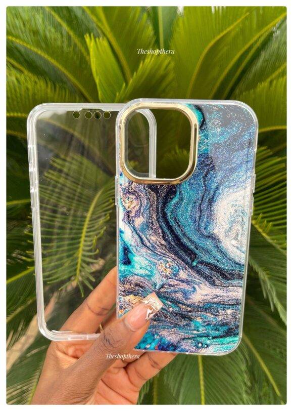 DARK EMERALD 2IN1 GOLD MARBLE CASE Armor Case PHONE CASES 3