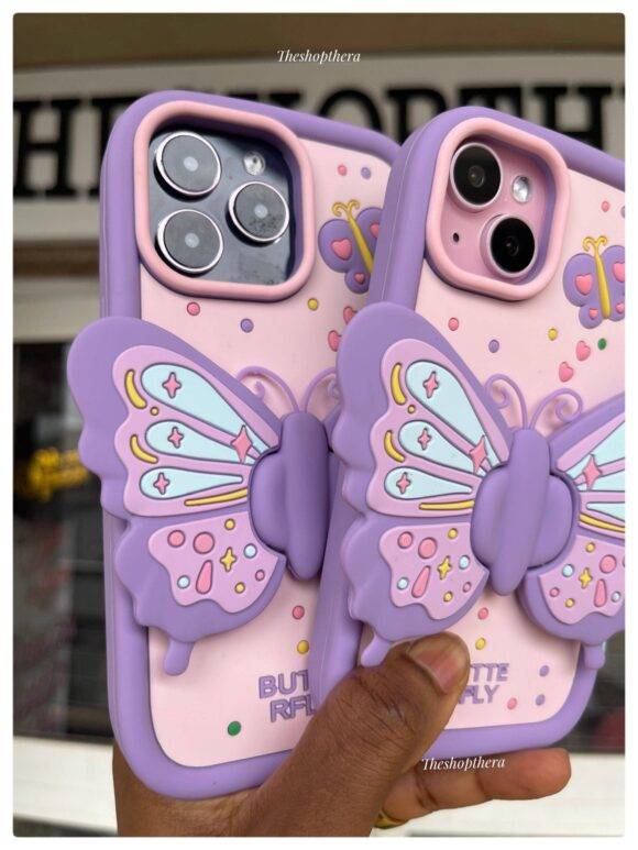 PURPLE 3D BUTTERFLY CASE 3D Cases PHONE CASES 10