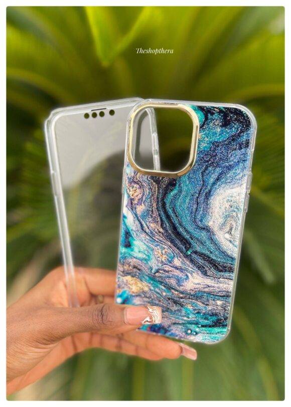 DARK EMERALD 2IN1 GOLD MARBLE CASE Armor Case PHONE CASES 6