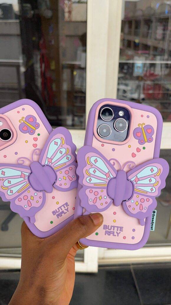 PURPLE 3D BUTTERFLY CASE 3D Cases PHONE CASES 7