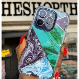 PURPLE GREEN GEOMETRIC 3IN1 MARBLE CASE Armor Case PHONE CASES
