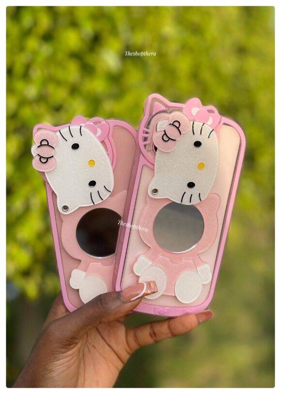 PINK HELLO KITTY MIRROR CASE Basic Protection PHONE CASES 7