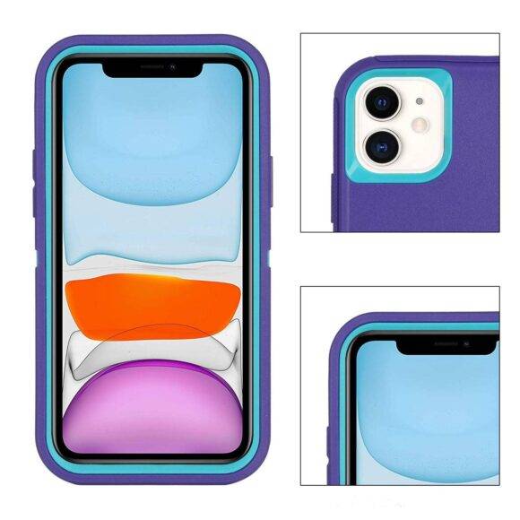 PURPLE BLUE 3IN1 SHOCKPROOF CASE Armor Case PHONE CASES 7