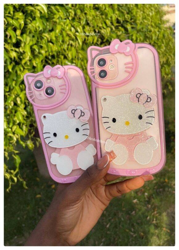 PINK HELLO KITTY MIRROR CASE Basic Protection PHONE CASES 4