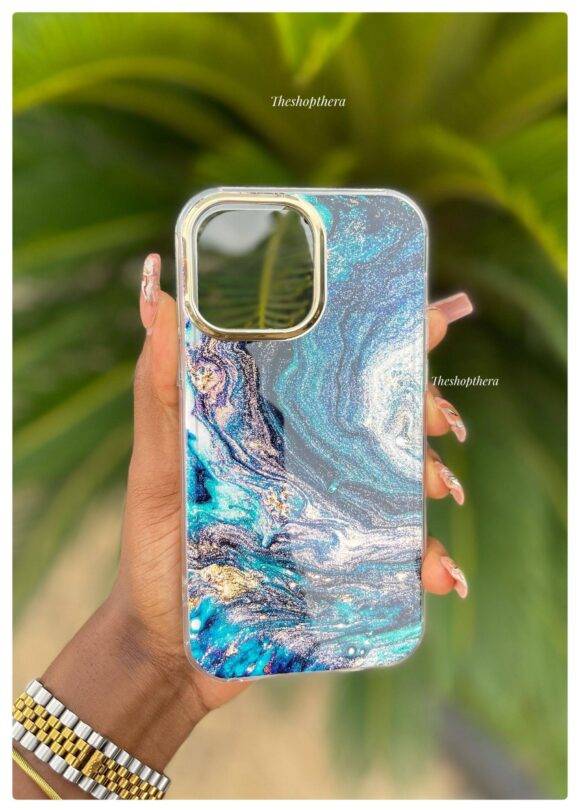 DARK EMERALD 2IN1 GOLD MARBLE CASE Armor Case PHONE CASES 5