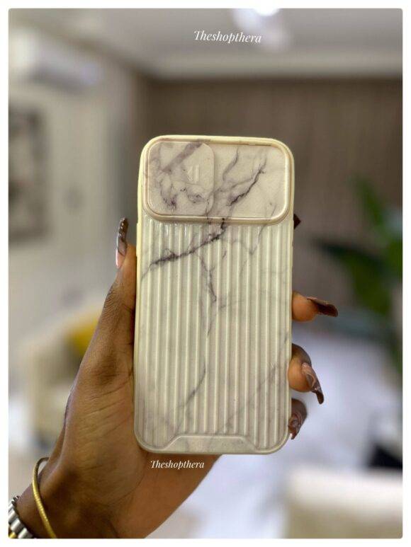 WHITE CAMERA PROTECTOR MARBLE CASE Basic Protection PHONE CASES 5