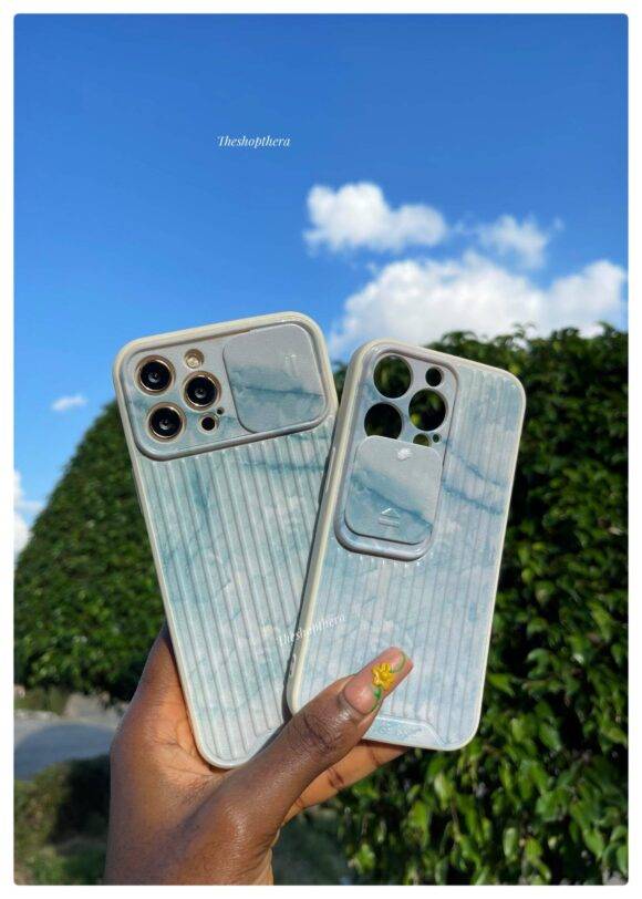 BLUE CAMERA PROTECTOR MARBLE CASE Basic Protection PHONE CASES 2