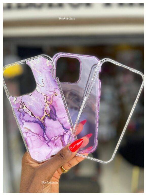 PURPLE GOLD 3IN1 MARBLE CASE Armor Case PHONE CASES 9