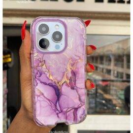 PURPLE GOLD 3IN1 MARBLE CASE Armor Case PHONE CASES 2