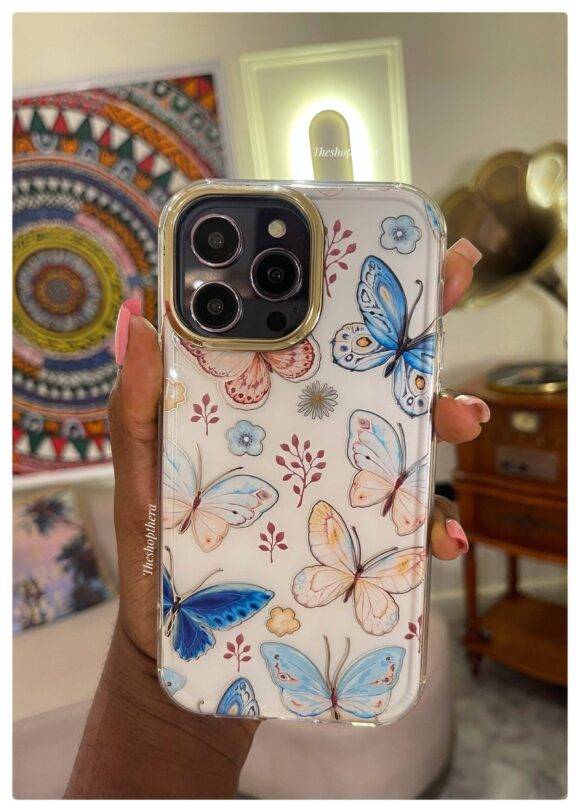 2IN1 BLUE BUTTERFLY CASE Armor Case PHONE CASES