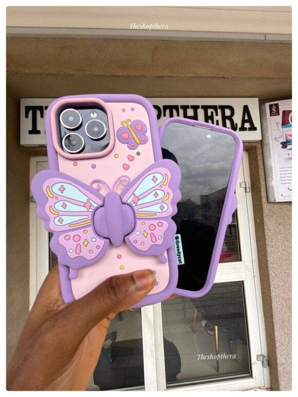 PURPLE 3D BUTTERFLY CASE 3D Cases PHONE CASES 6