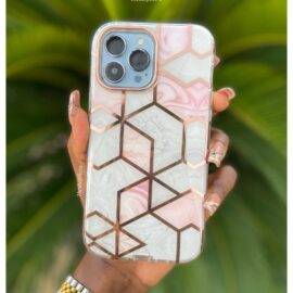 2IN1 PINK GREY MARBLE CASE Armor Case PHONE CASES 2