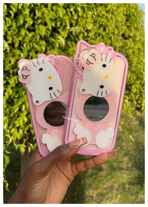 PINK HELLO KITTY MIRROR CASE Basic Protection PHONE CASES 6