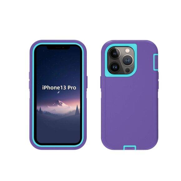 PURPLE BLUE 3IN1 SHOCKPROOF CASE Armor Case PHONE CASES 4