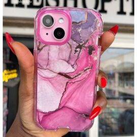 PINK GOLD 3IN1 MARBLE CASE Armor Case PHONE CASES