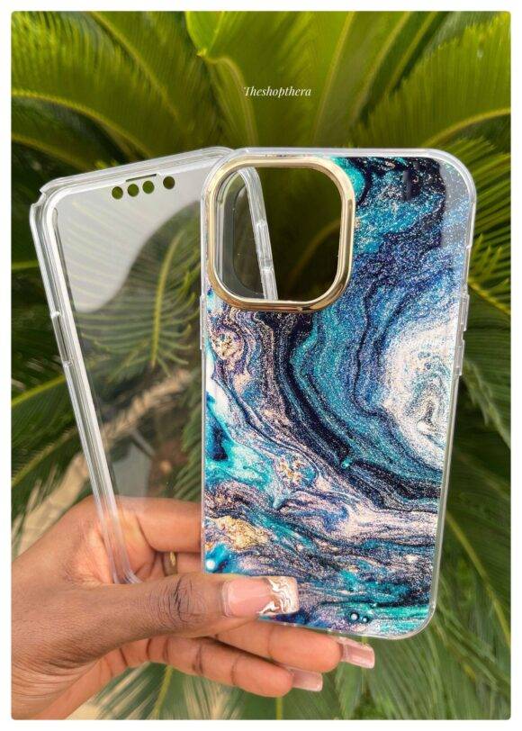 DARK EMERALD 2IN1 GOLD MARBLE CASE Armor Case PHONE CASES 7