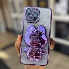 PURPLE KITTY GLITTER CASE Basic Protection PHONE CASES 2