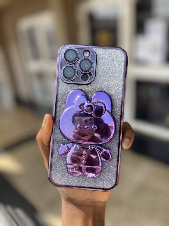 PURPLE KITTY GLITTER CASE Basic Protection PHONE CASES 2