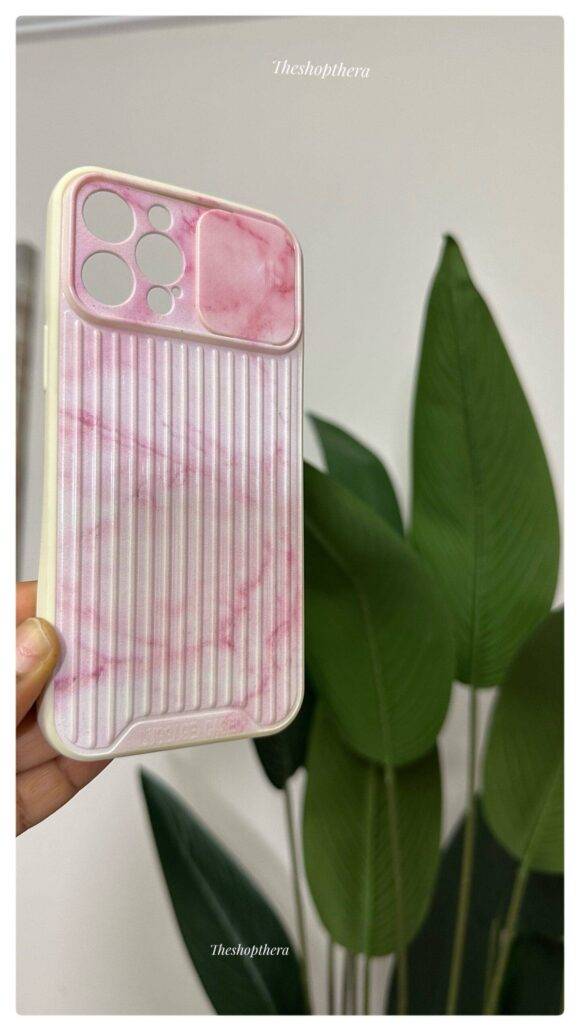 PINK CAMERA PROTECTOR MARBLE CASE Basic Protection PHONE CASES 3