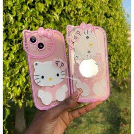 PINK HELLO KITTY MIRROR CASE Basic Protection PHONE CASES 2