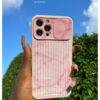 PINK CAMERA PROTECTOR MARBLE CASE Basic Protection PHONE CASES 9
