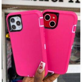 PINK WHITE 3IN1 SHOCKPROOF CASE Armor Case PHONE CASES