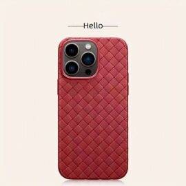 RED INTERWOVEN CASE breathable case PHONE CASES