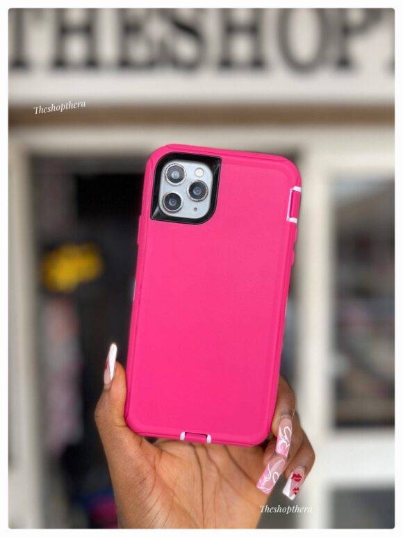 PINK WHITE 3IN1 SHOCKPROOF CASE Armor Case PHONE CASES 10