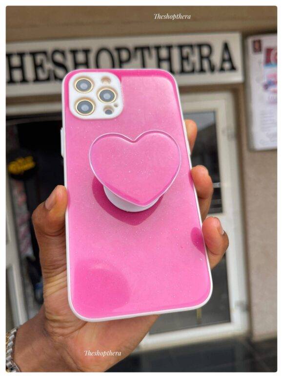 HOT PINK GLITTER LOVE CASE Basic Protection PHONE CASES 6