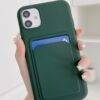 GREEN OPEN WALLET CASE green case PHONE CASES 14