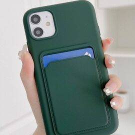 GREEN OPEN WALLET CASE green case PHONE CASES