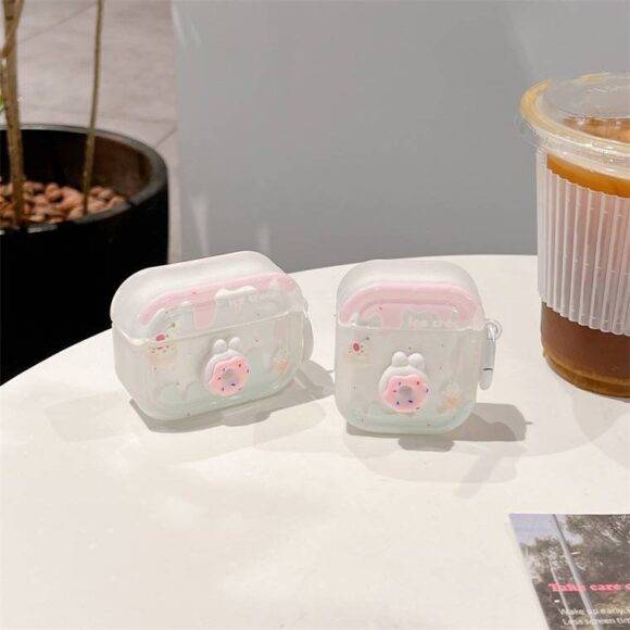 PINK DONUT AIRPOD CASE Cute AirPod cases AIRPOD 1/2 6