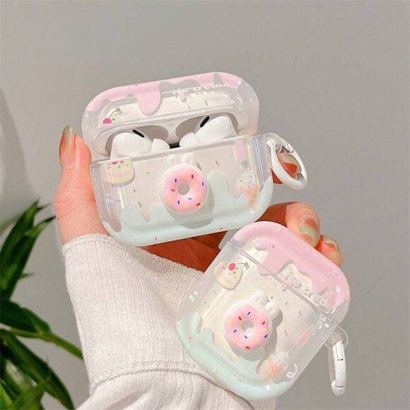 PINK DONUT AIRPOD CASE Cute AirPod cases AIRPOD 1/2 2