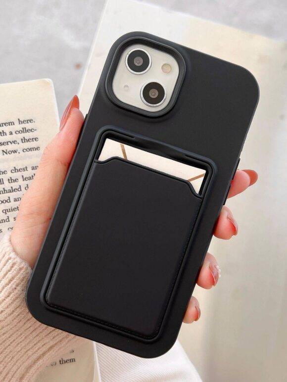 BLACK 2IN1 WALLET CASE Black case PHONE CASES 3