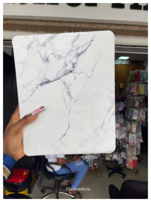 WHITE MARBLE  IPAD CASE 360 rotating iPad case IPAD 12