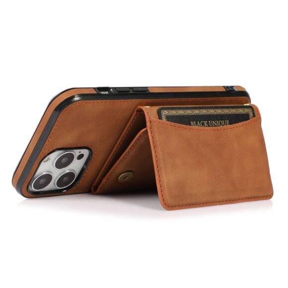 BROWN PADDED WALLET CASE brown case PHONE CASES 4