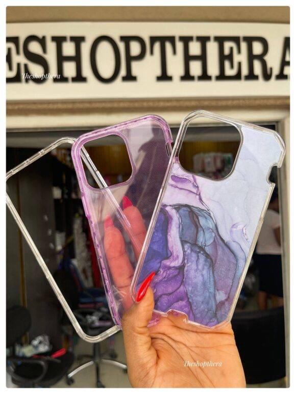 PURPLE OCEAN WAVY 3IN1 MARBLE CASE Armor Case PHONE CASES 6