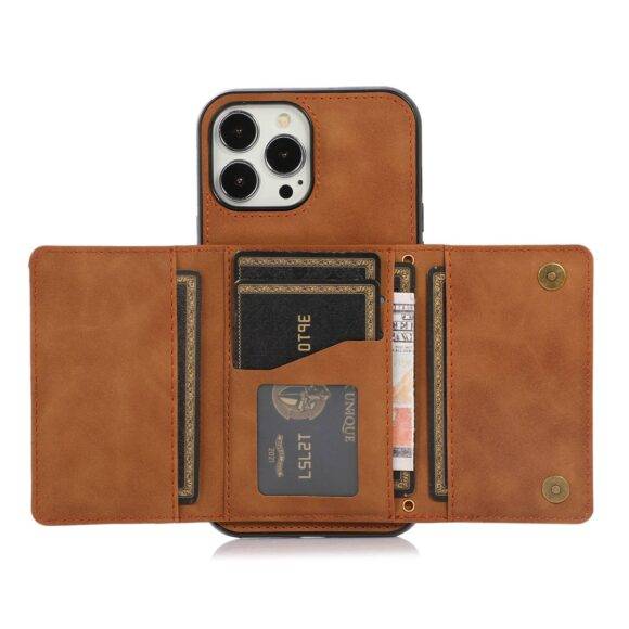 BROWN PADDED WALLET CASE brown case PHONE CASES 3