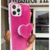 HOT PINK GLITTER LOVE CASE Basic Protection PHONE CASES 11