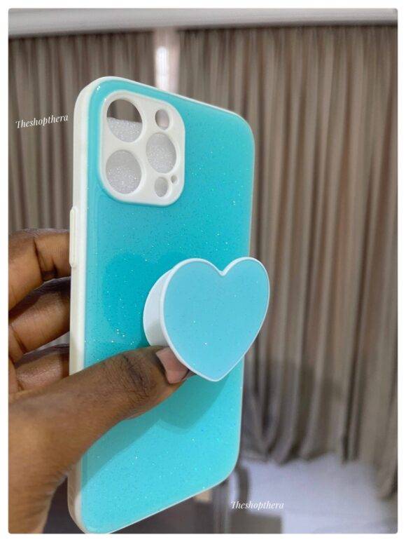 SIERRA BLUE GLITTER LOVE CASE Basic Protection PHONE CASES 6