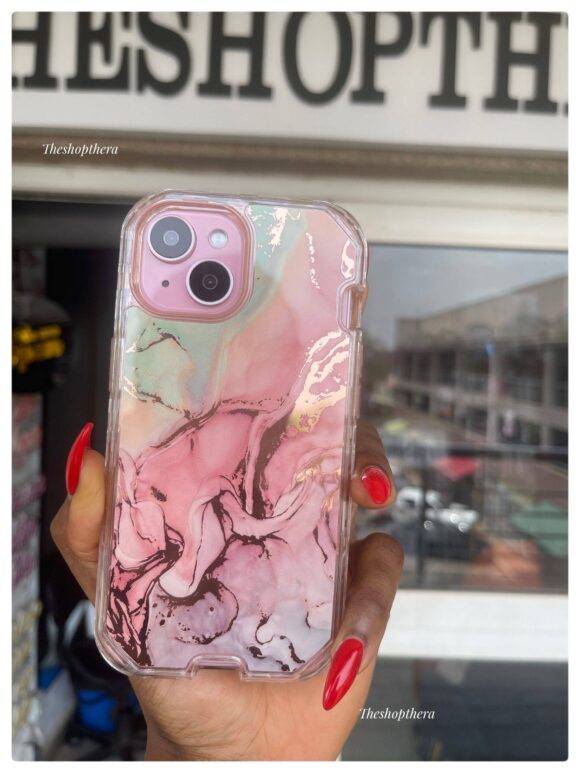 PINK WAVY 3IN1 MARBLE CASE Armor Case PHONE CASES 10