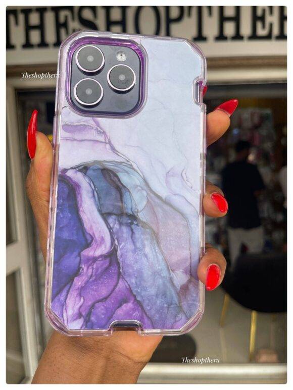 PURPLE OCEAN WAVY 3IN1 MARBLE CASE Armor Case PHONE CASES 8