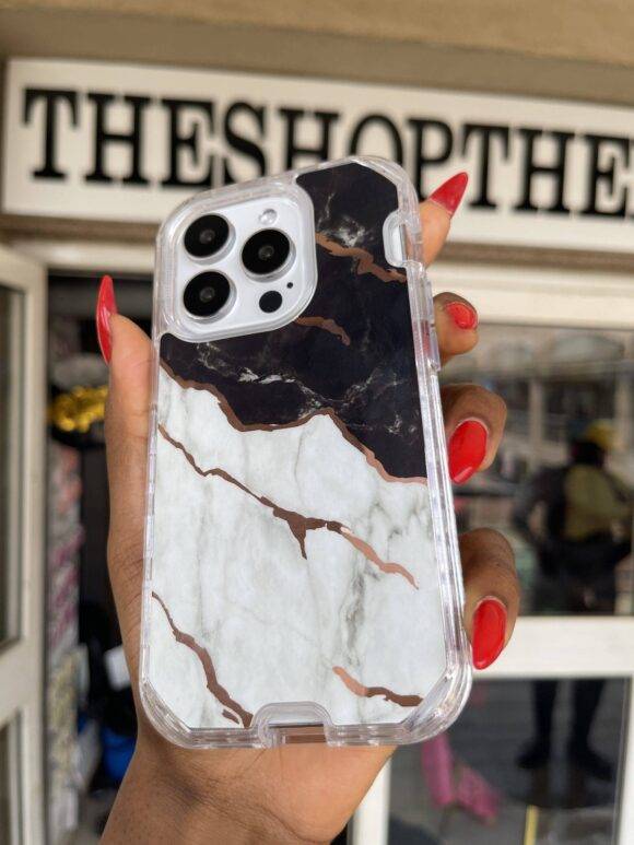 BLACK WHITE GOLD 3IN1 MARBLE CASE Armor Case PHONE CASES 2