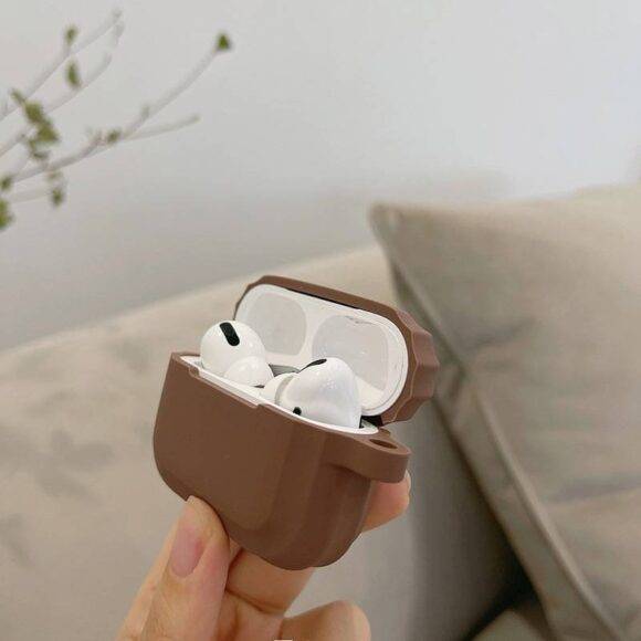 DARK BROWN SOFT TPU AIRPOD CASE brown airpod case AIRPOD 1/2 2