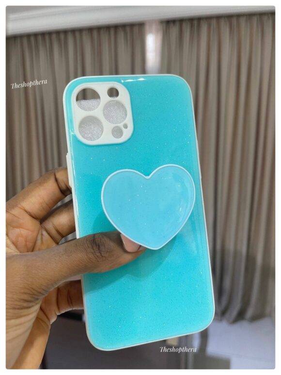 SIERRA BLUE GLITTER LOVE CASE Basic Protection PHONE CASES 7