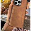 BROWN PADDED WALLET CASE brown case PHONE CASES 14