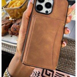 BROWN PADDED WALLET CASE brown case PHONE CASES