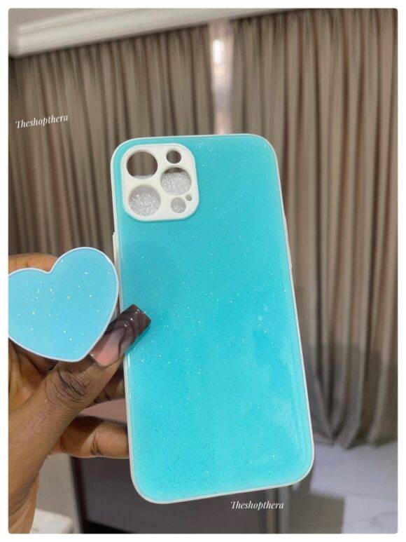 SIERRA BLUE GLITTER LOVE CASE Basic Protection PHONE CASES 4