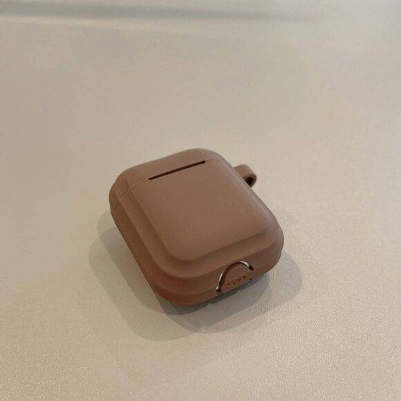 DARK BROWN SOFT TPU AIRPOD CASE brown airpod case AIRPOD 1/2 3